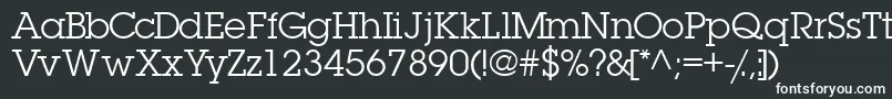 Torrentgraphicssk-fontti – valkoiset fontit mustalla taustalla