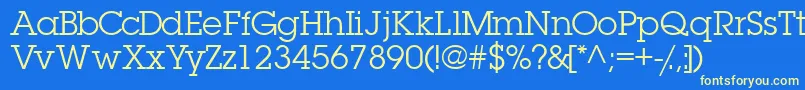 Шрифт Torrentgraphicssk – жёлтые шрифты на синем фоне