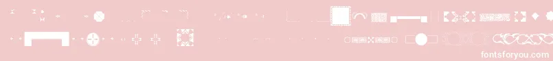 Pfornmtreasures3Layer3-Schriftart – Weiße Schriften auf rosa Hintergrund