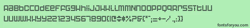 AstronautIi Font – Black Fonts on Green Background