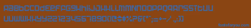 Шрифт AstronautIi – синие шрифты на коричневом фоне