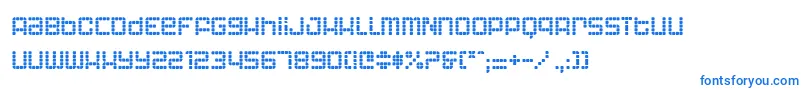 Шрифт AstronautIi – синие шрифты