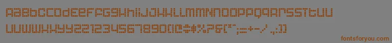 AstronautIi Font – Brown Fonts on Gray Background