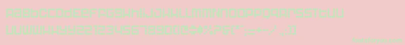 AstronautIi Font – Green Fonts on Pink Background