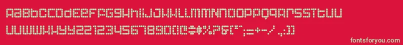 AstronautIi Font – Green Fonts on Red Background