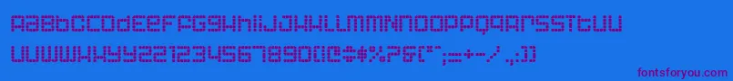 AstronautIi Font – Purple Fonts on Blue Background