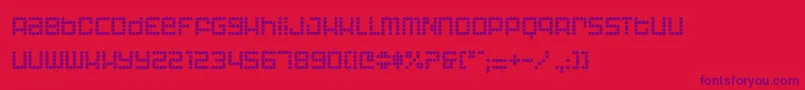 AstronautIi Font – Purple Fonts on Red Background