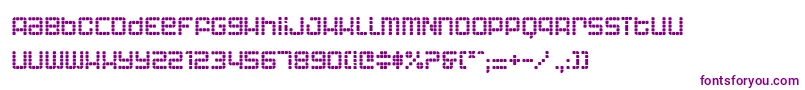 Шрифт AstronautIi – фиолетовые шрифты на белом фоне