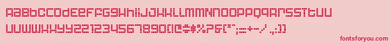 AstronautIi Font – Red Fonts on Pink Background