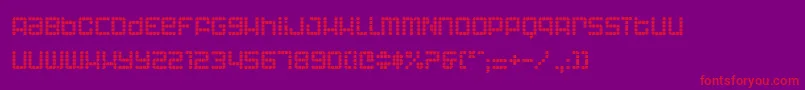 AstronautIi Font – Red Fonts on Purple Background