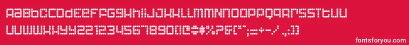 AstronautIi Font – White Fonts on Red Background