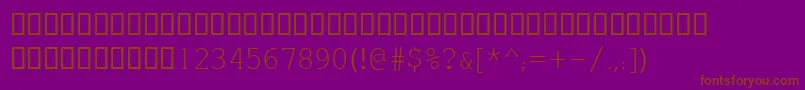 EstrangeloEdessa Font – Brown Fonts on Purple Background