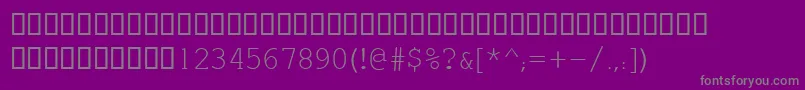 Fonte EstrangeloEdessa – fontes cinzas em um fundo violeta