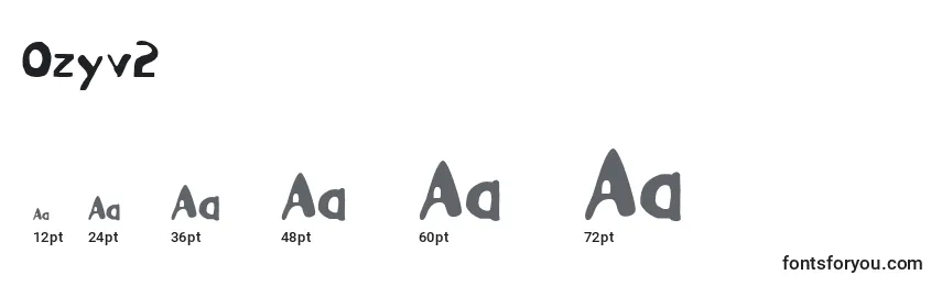 Ozyv2 Font Sizes