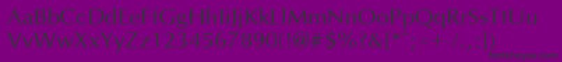 Optane Font – Black Fonts on Purple Background