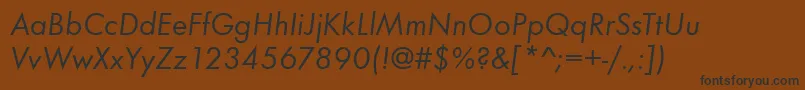 Шрифт FunctionBookitalic – чёрные шрифты на коричневом фоне
