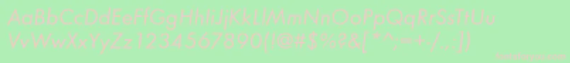 FunctionBookitalic Font – Pink Fonts on Green Background