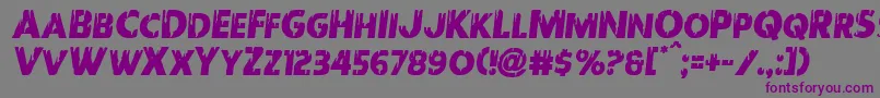Redundeadsemital Font – Purple Fonts on Gray Background