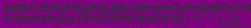 MicrosoftTaiLeBold Font – Black Fonts on Purple Background