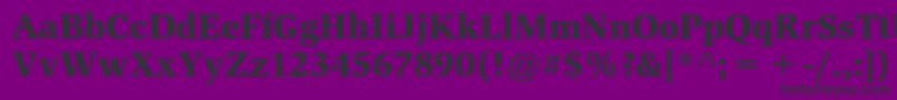 SlimbachstdBlack Font – Black Fonts on Purple Background