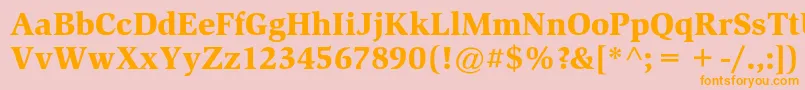 SlimbachstdBlack Font – Orange Fonts on Pink Background