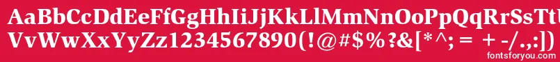 SlimbachstdBlack Font – White Fonts on Red Background