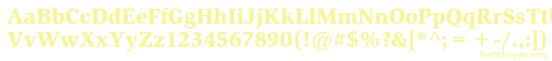 SlimbachstdBlack Font – Yellow Fonts on White Background