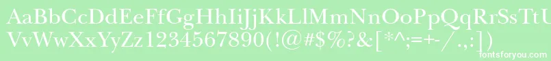 Nwb55C Font – White Fonts on Green Background