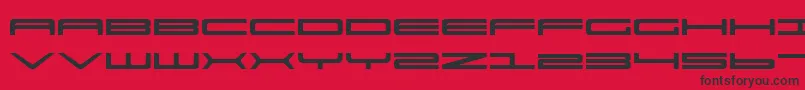 Ultra911 Font – Black Fonts on Red Background