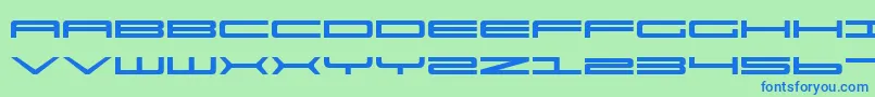 Ultra911 Font – Blue Fonts on Green Background