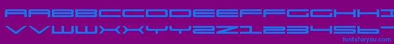 Ultra911 Font – Blue Fonts on Purple Background