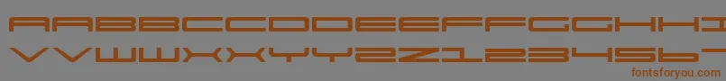 Ultra911 Font – Brown Fonts on Gray Background