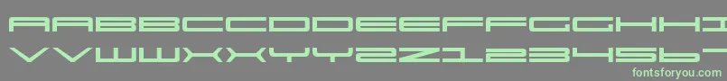 Ultra911 Font – Green Fonts on Gray Background