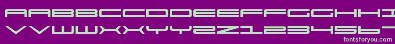 Ultra911 Font – Green Fonts on Purple Background
