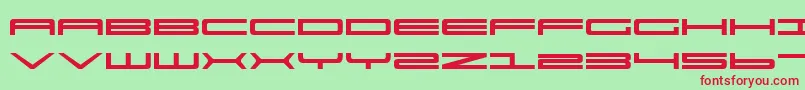 Ultra911 Font – Red Fonts on Green Background