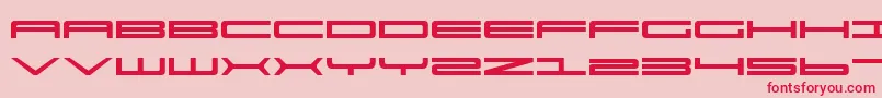 Ultra911 Font – Red Fonts on Pink Background