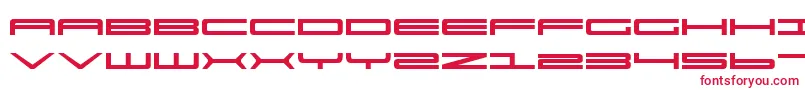 Ultra911 Font – Red Fonts on White Background