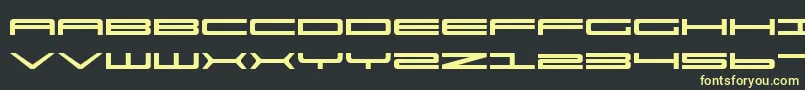 Ultra911 Font – Yellow Fonts on Black Background