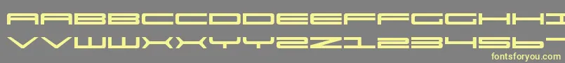 Ultra911 Font – Yellow Fonts on Gray Background
