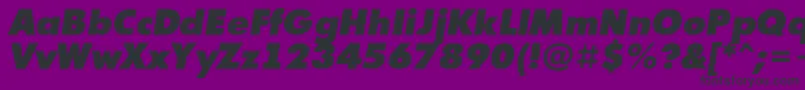 AFuturicaextrablackItalic-Schriftart – Schwarze Schriften auf violettem Hintergrund
