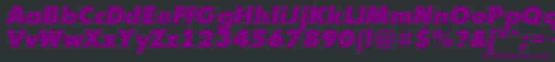 AFuturicaextrablackItalic Font – Purple Fonts on Black Background
