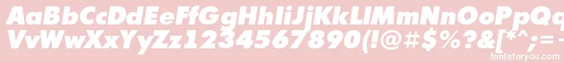 AFuturicaextrablackItalic Font – White Fonts on Pink Background