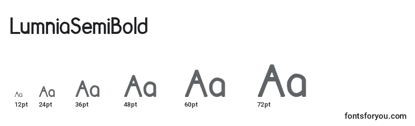 LumniaSemiBold Font Sizes