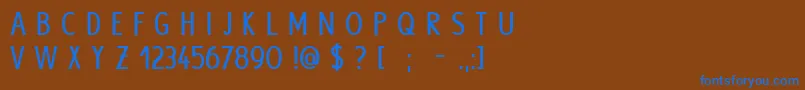 HypeBold Font – Blue Fonts on Brown Background