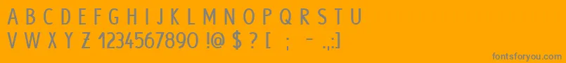 HypeBold Font – Gray Fonts on Orange Background