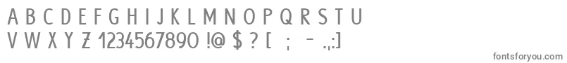 HypeBold Font – Gray Fonts on White Background