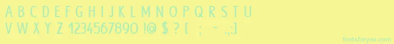 HypeBold Font – Green Fonts on Yellow Background