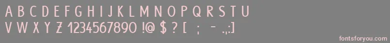 HypeBold Font – Pink Fonts on Gray Background