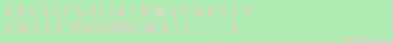 HypeBold Font – Pink Fonts on Green Background