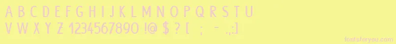 HypeBold Font – Pink Fonts on Yellow Background